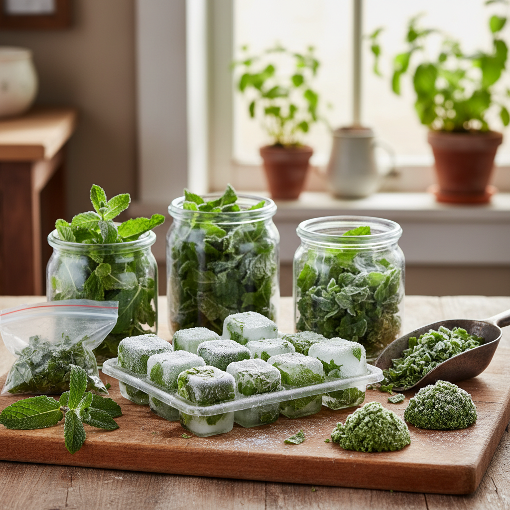 Mrożona mięta: prosty sposób na zachowanie letniego aromatu przez cały rok